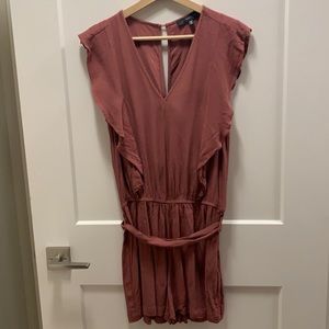 Dynamite Romper in Terracotta Red